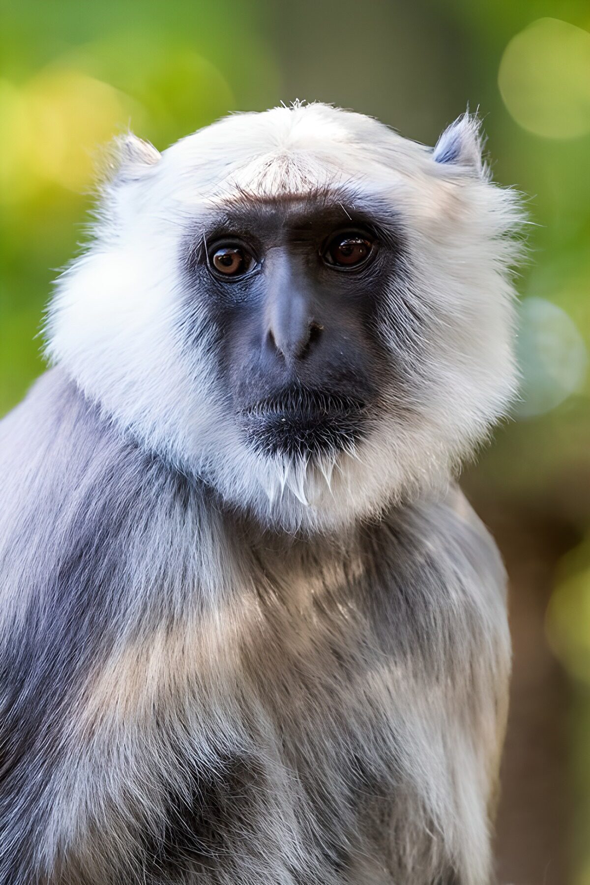 Majestic Silver-Gray Langur