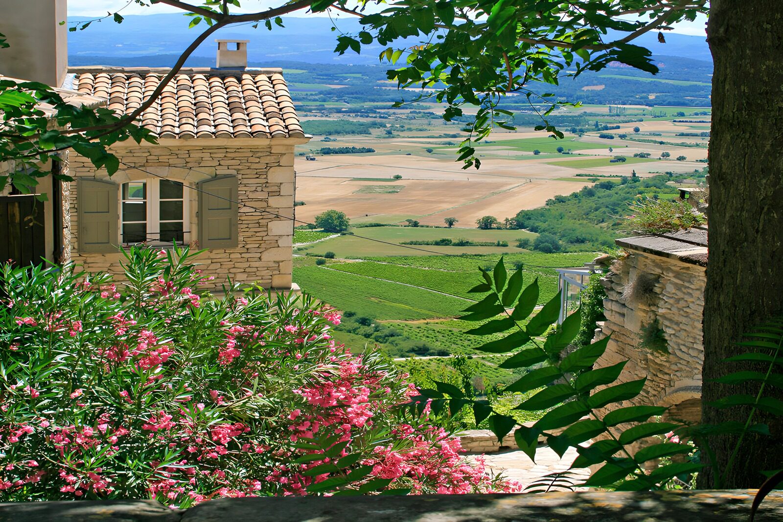 OCCOM2256350: Serene Countryside View from a Stone House