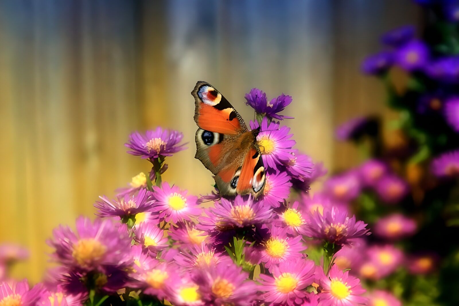 OCCOM1154508: Butterfly on a Flowered Meadow