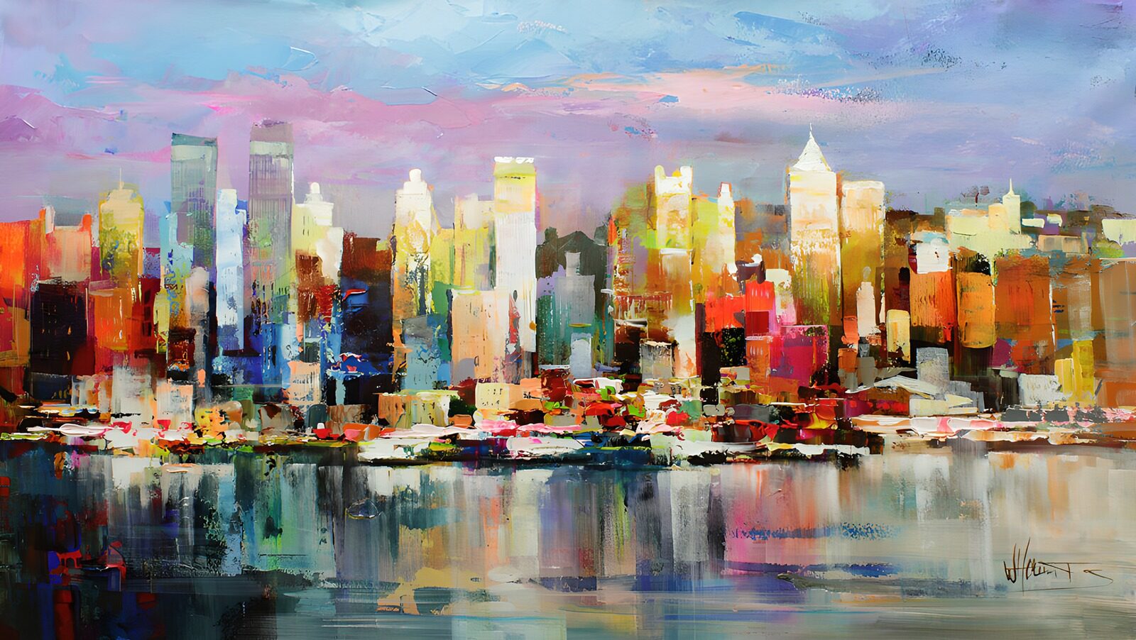 OCCOM5779900: Vibrant Cityscape at Dusk