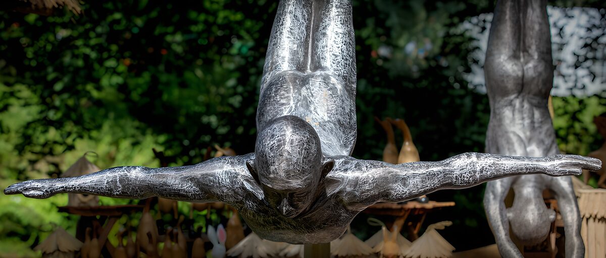 Silver Sculptures in Motion