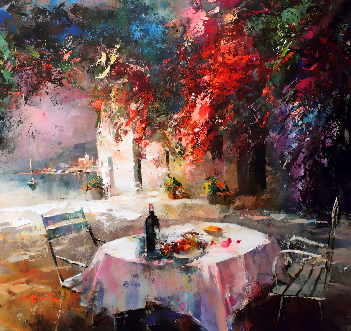 Serene Garden Dining
