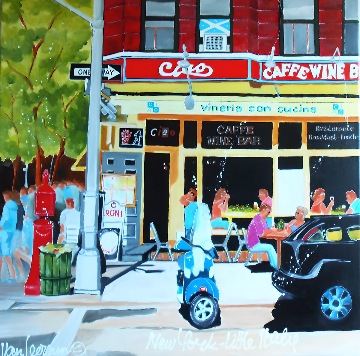 Vibrant Street Life in Little Italy