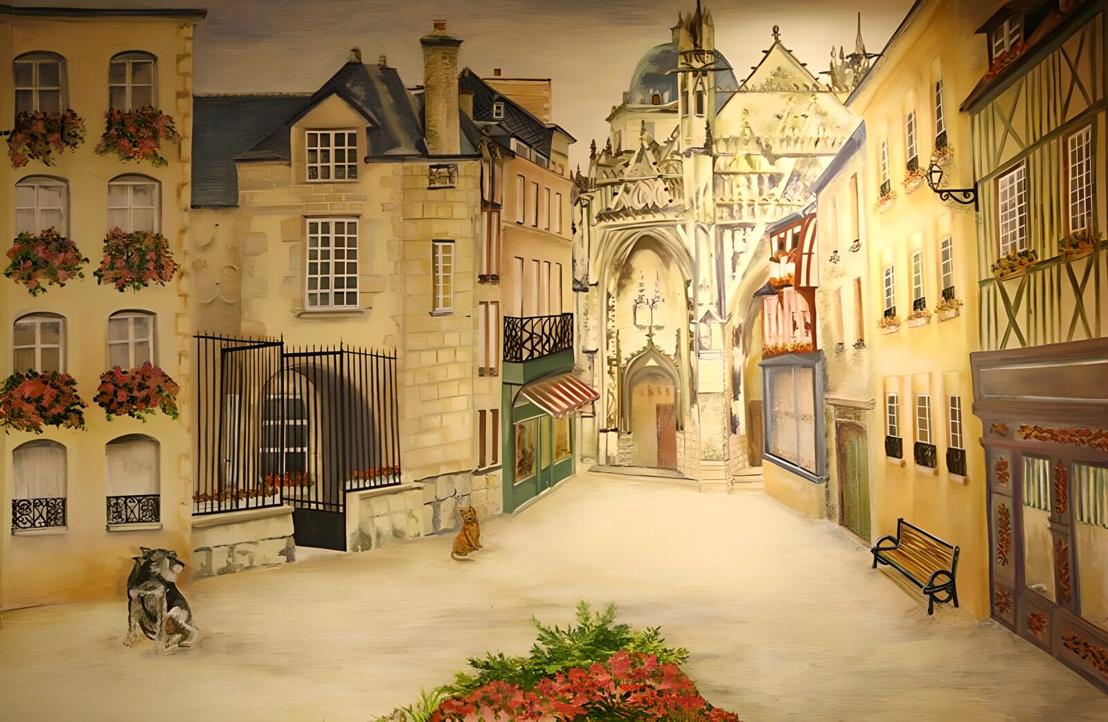 OCCOM4917494: Charming European Street Scene