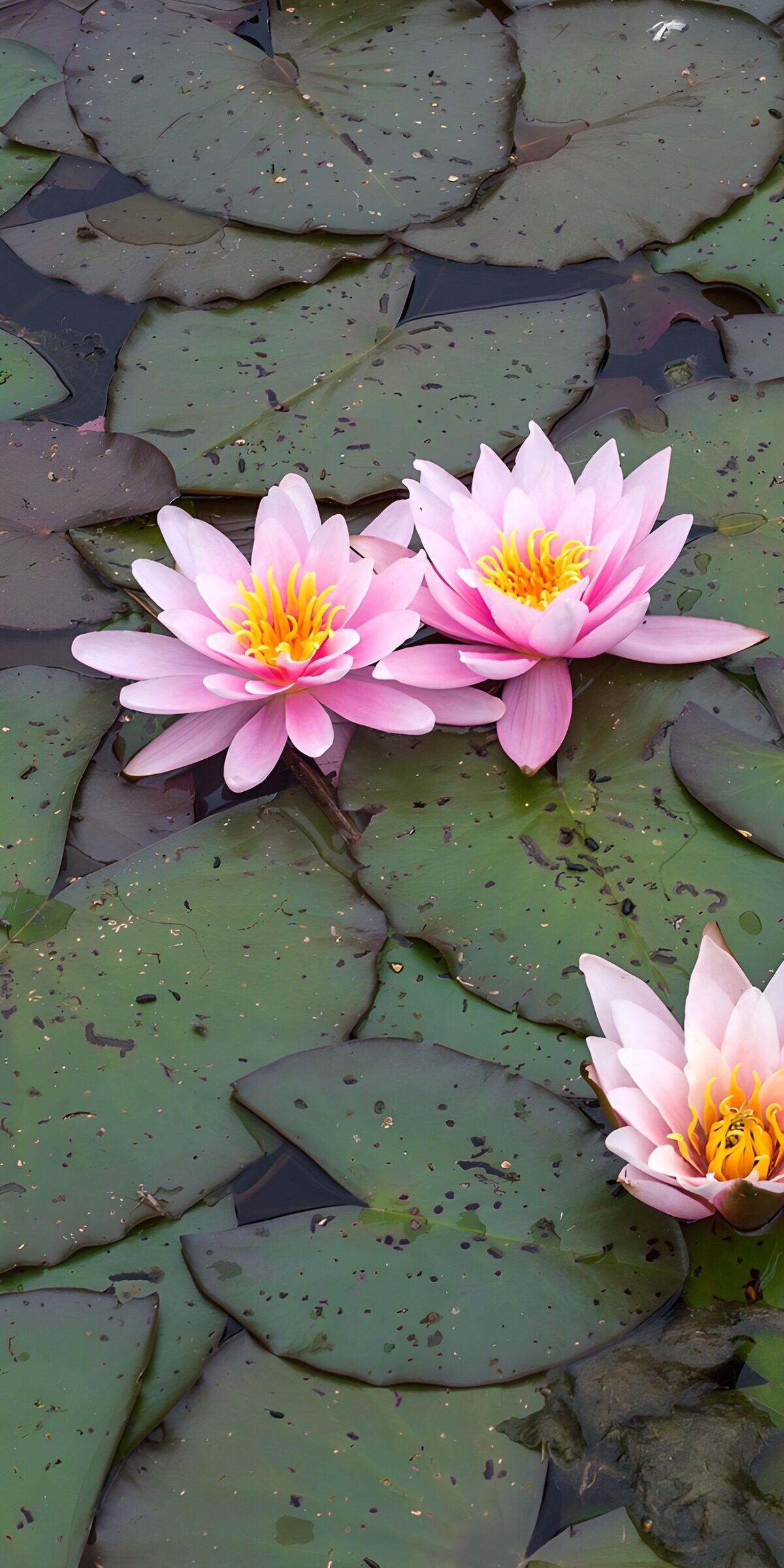 Serene Water Lilies on a Pond
