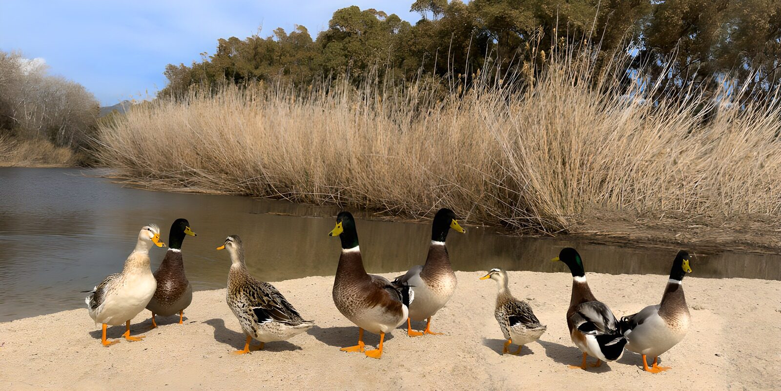 OCCOM5582819: A Gathering of Ducks by the Water