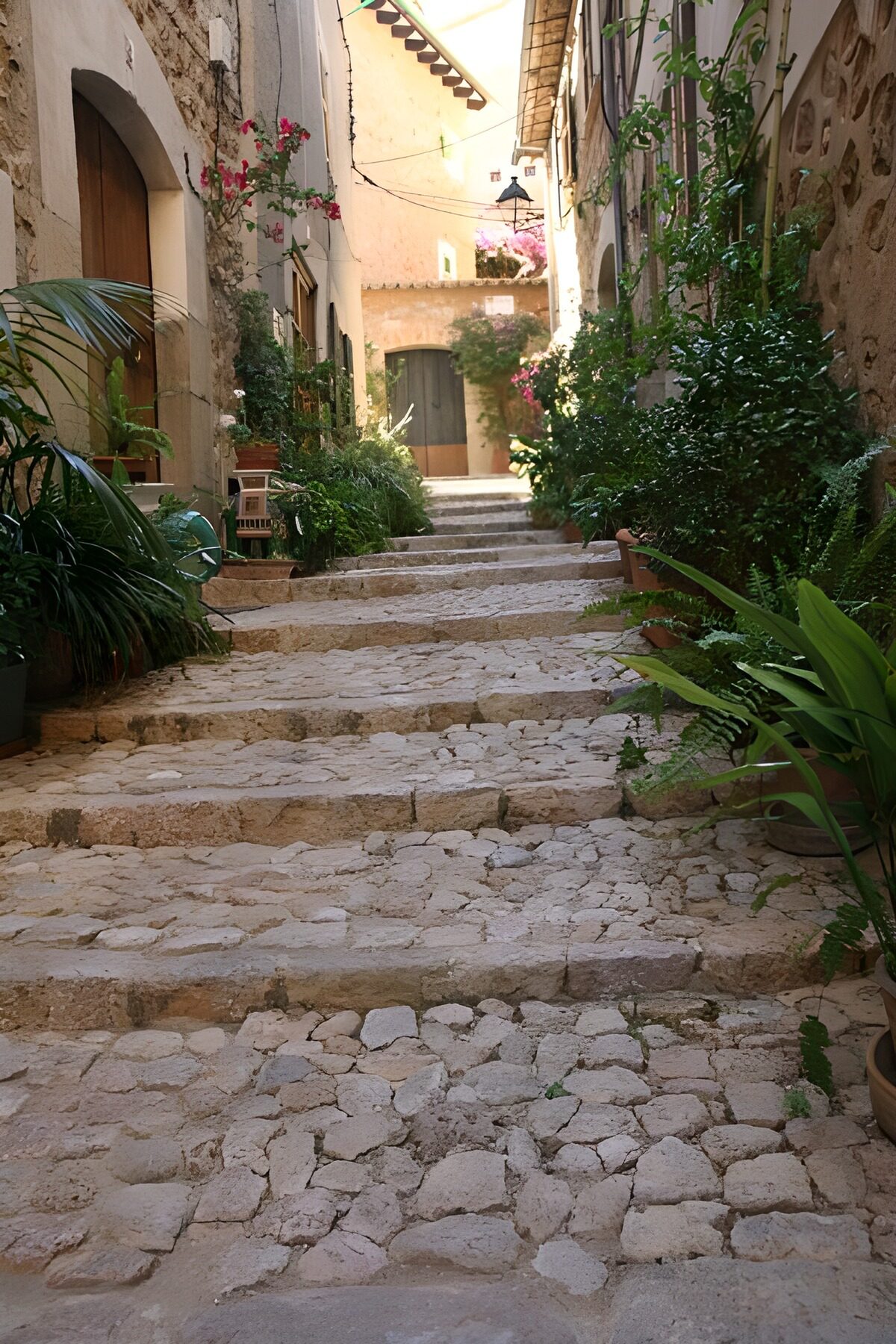 OCCOM6380671: Charming Stone Pathway in a Quiet Village
