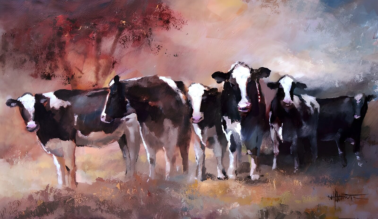 OCCOM6648389: Majestic Cows in a Rustic Setting