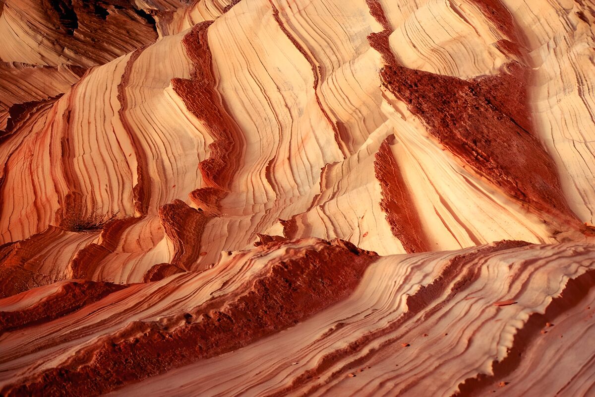 Striking Layers of Eroded Rock Formation