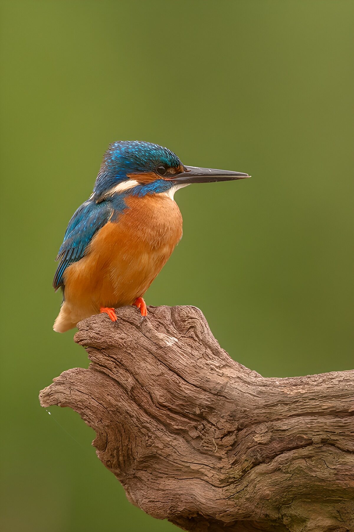 Colorful Kingfisher on a Branch
