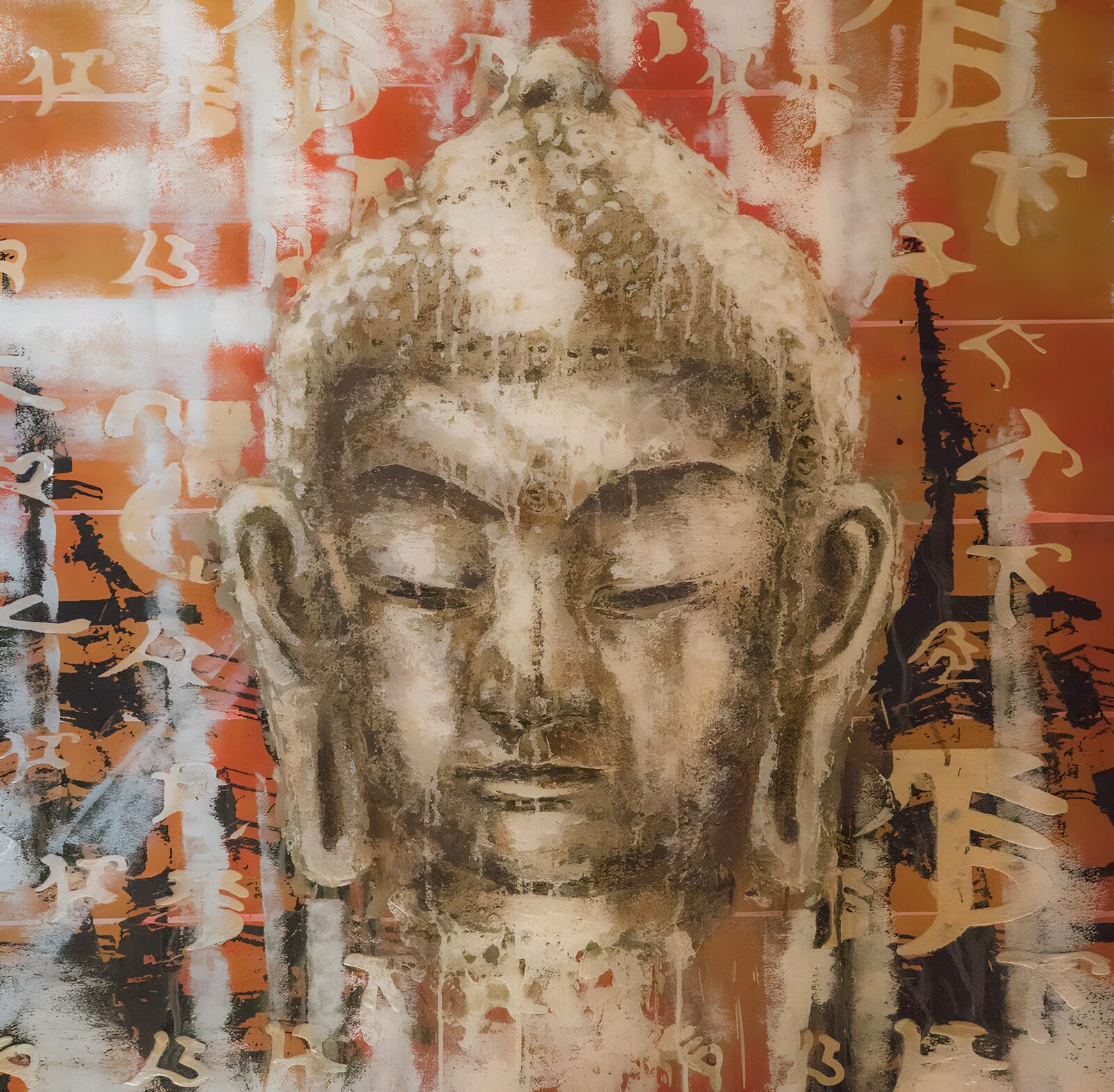OCCOM8639295: Serene Buddha in Abstract Colors