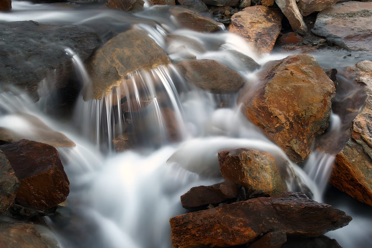 OCCOM3531666: Gentle Stream Over Rocky Bed
