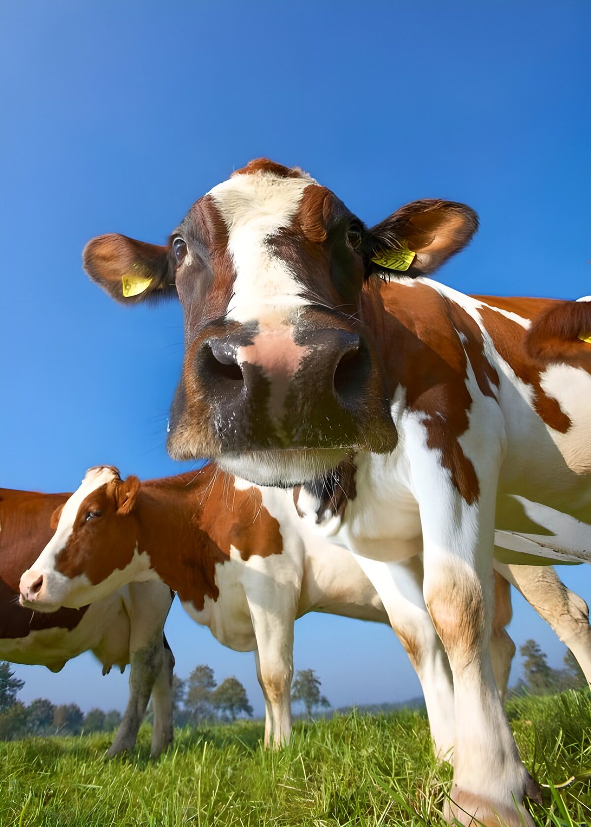 Curious Cow in Open Field