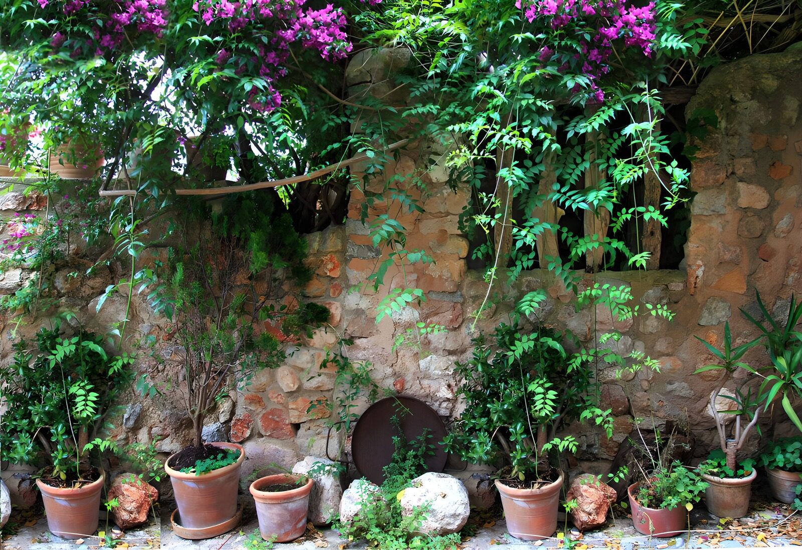 OCCOM1004906: Enchanted Garden Wall with Blooms
