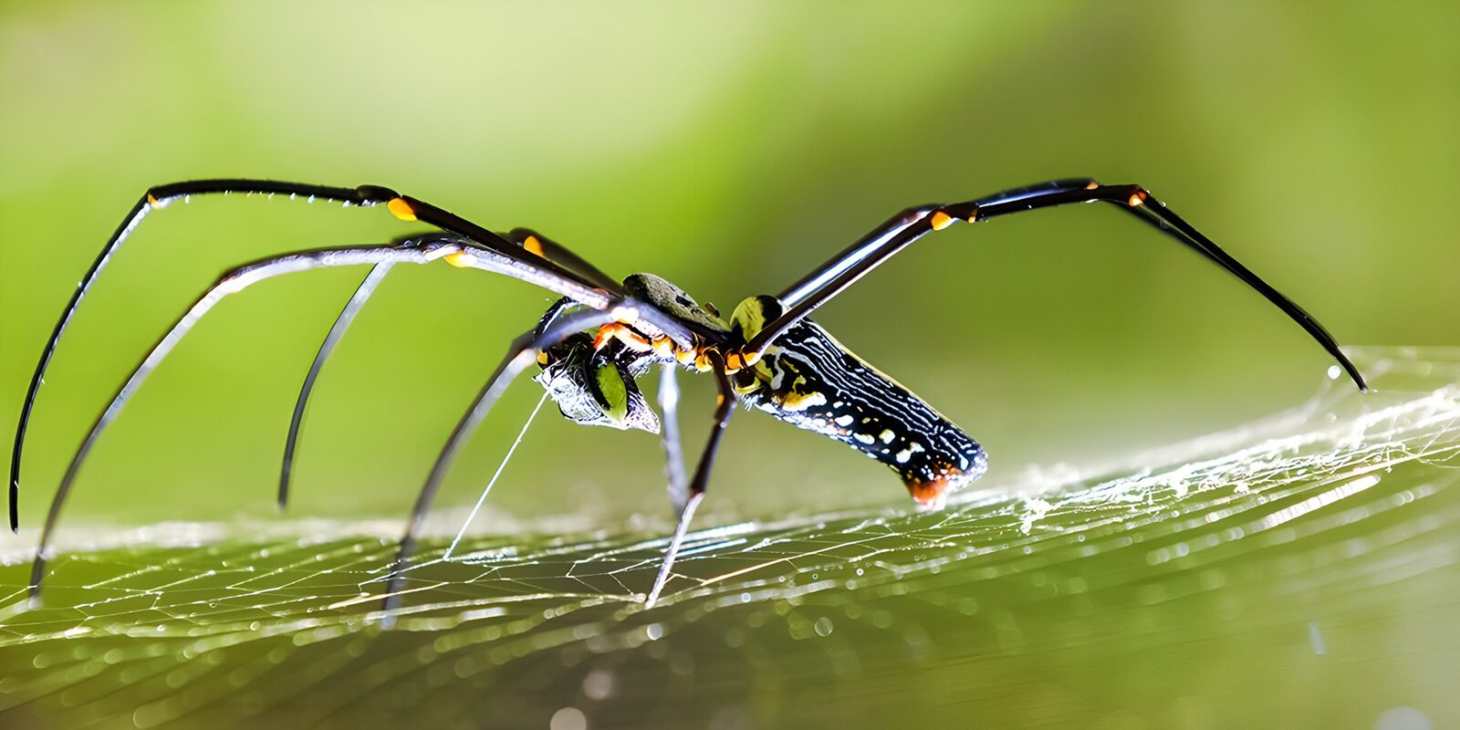 OCCOM1226007: Elegant Spider on Its Web