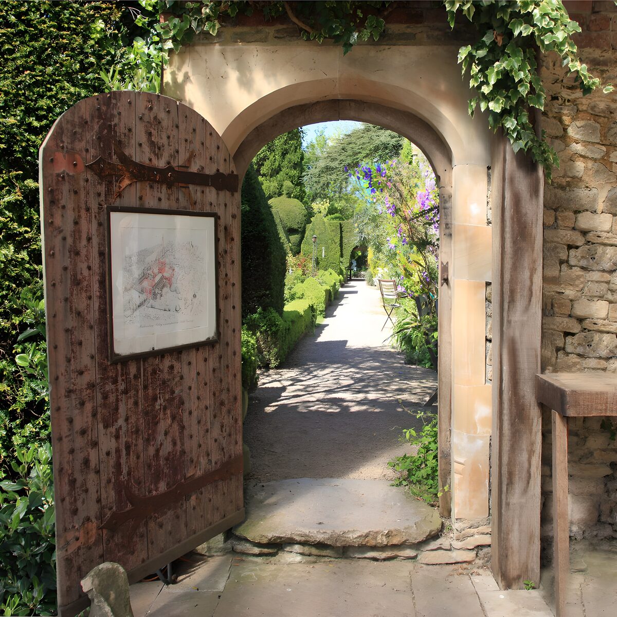OCCOM8742835: Enchanted Garden View Through the Archway