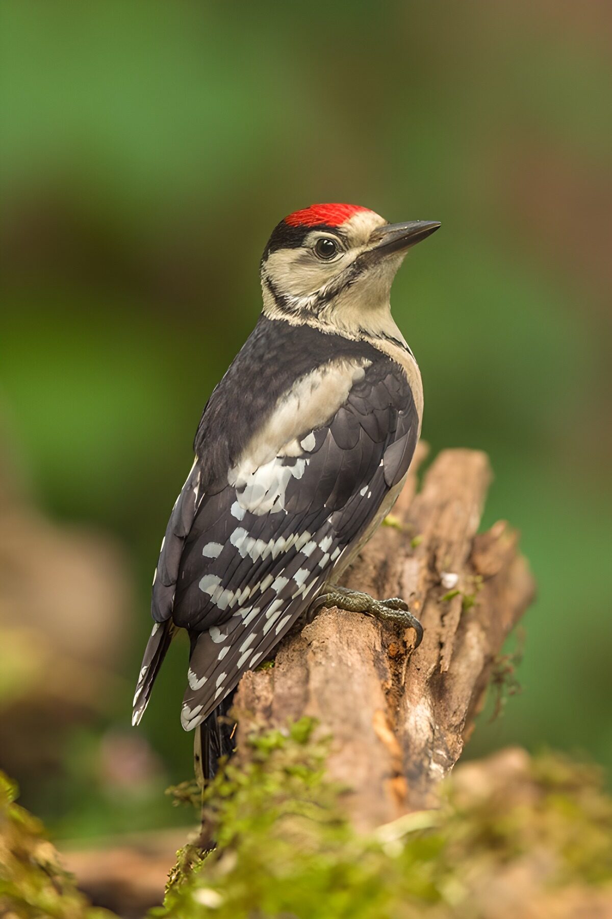 OCCOM6500480: Striking Woodpecker on a Log