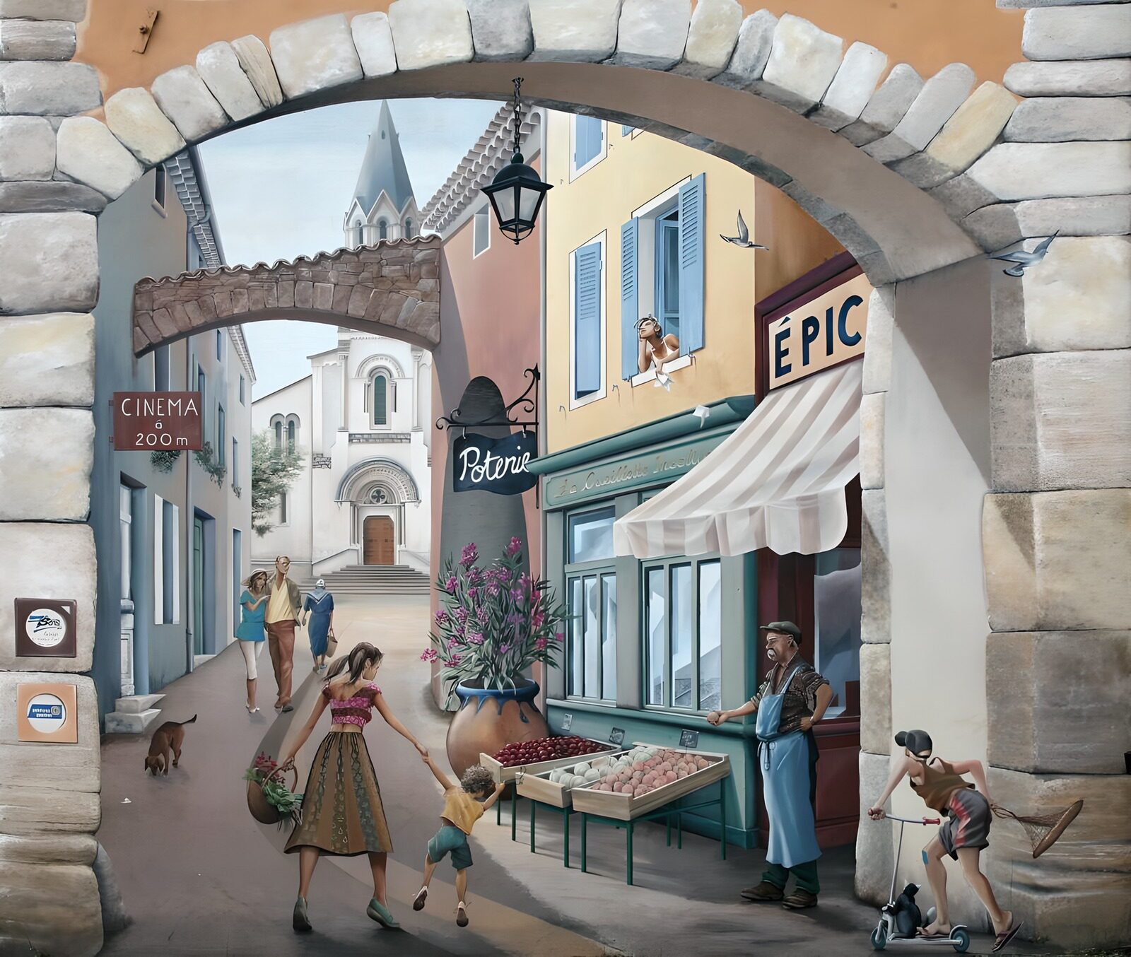OCCOM2213070: Charming Market Street in a Timeless Village