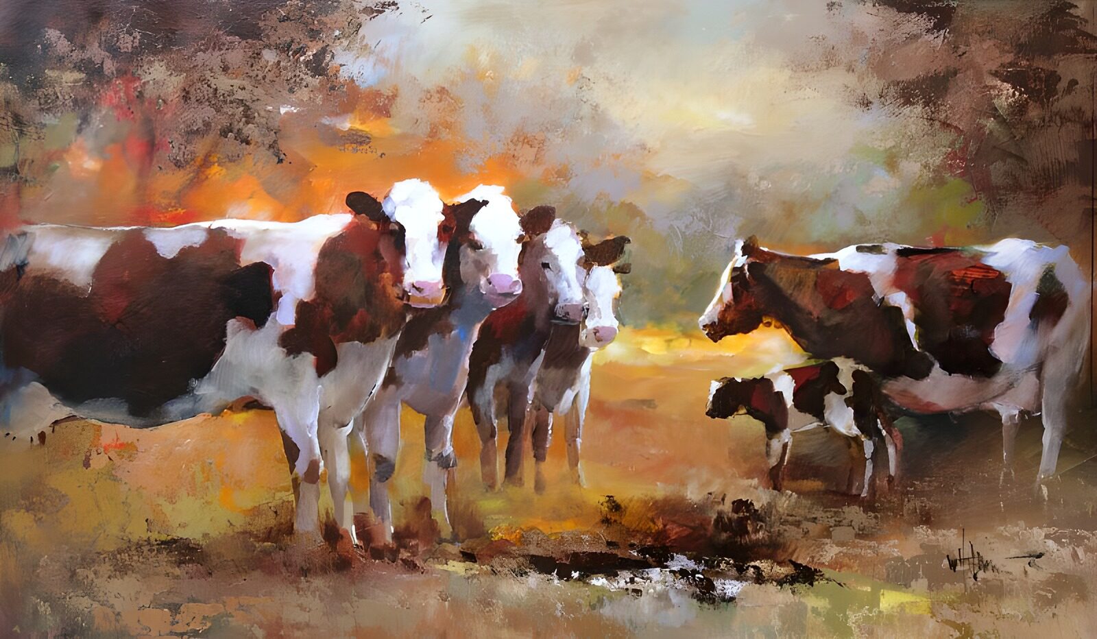 OCCOM5728191: Tranquil Cattle in Autumn Landscape