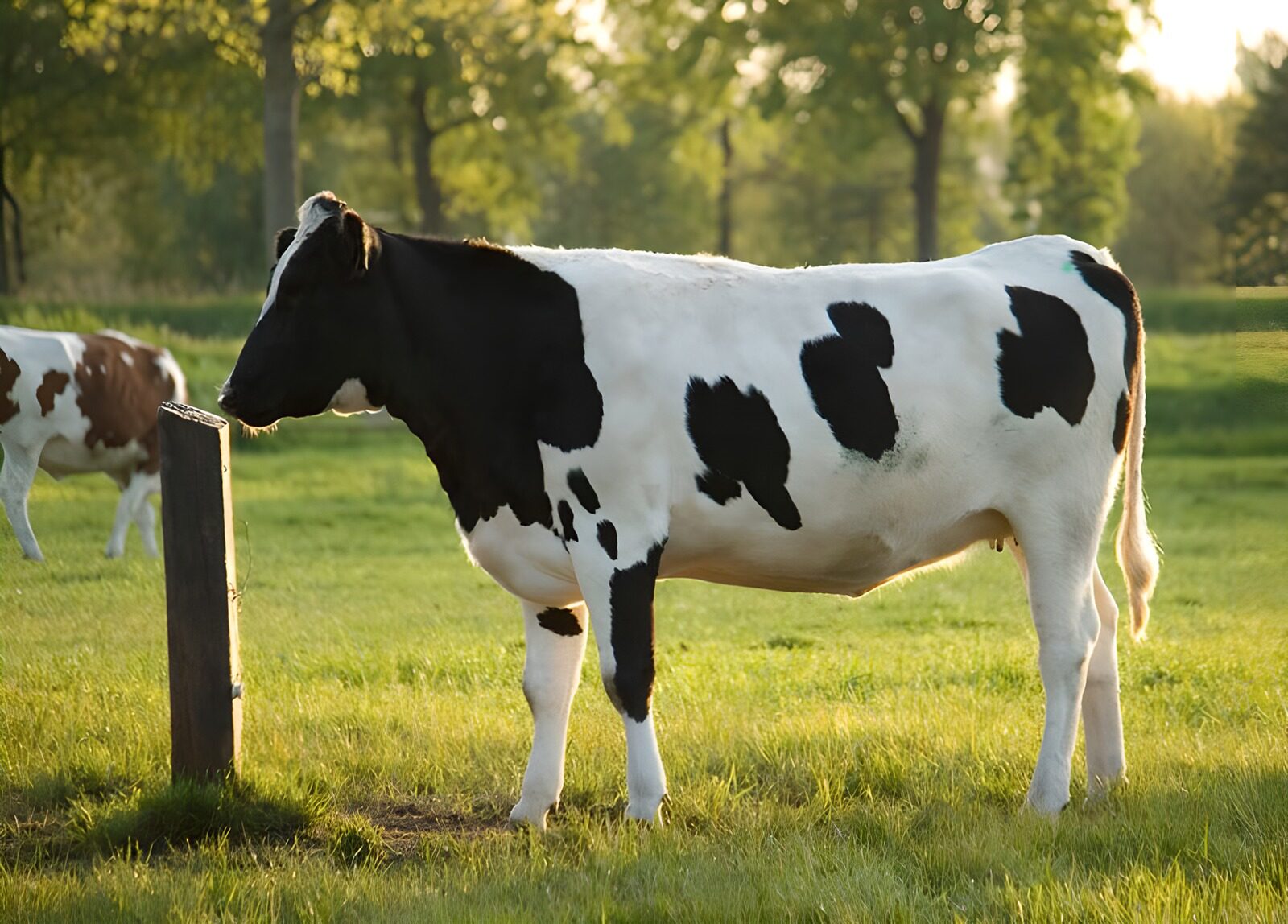 OCCOM1493910: Curious Cow in a Sunlit Field