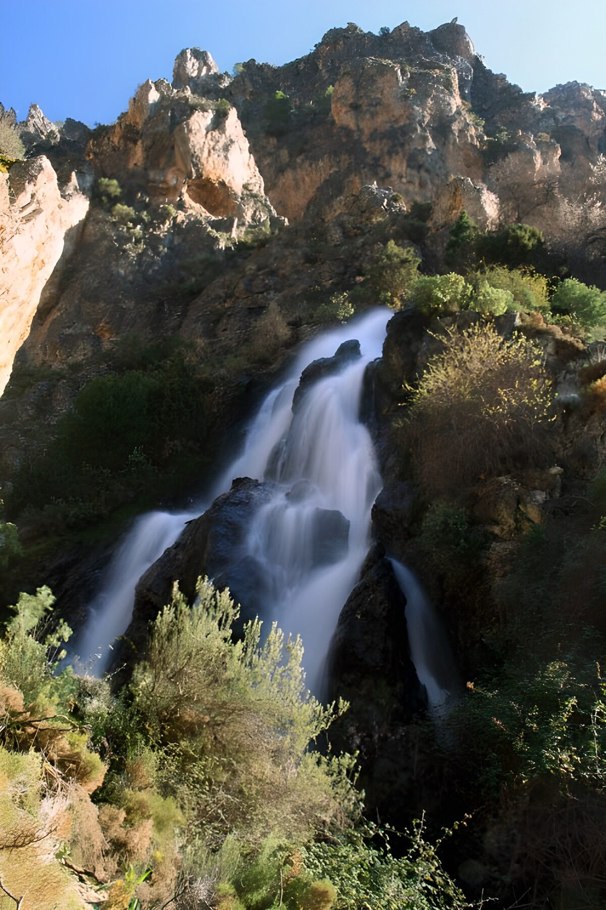 Majestic Mountain Waterfall