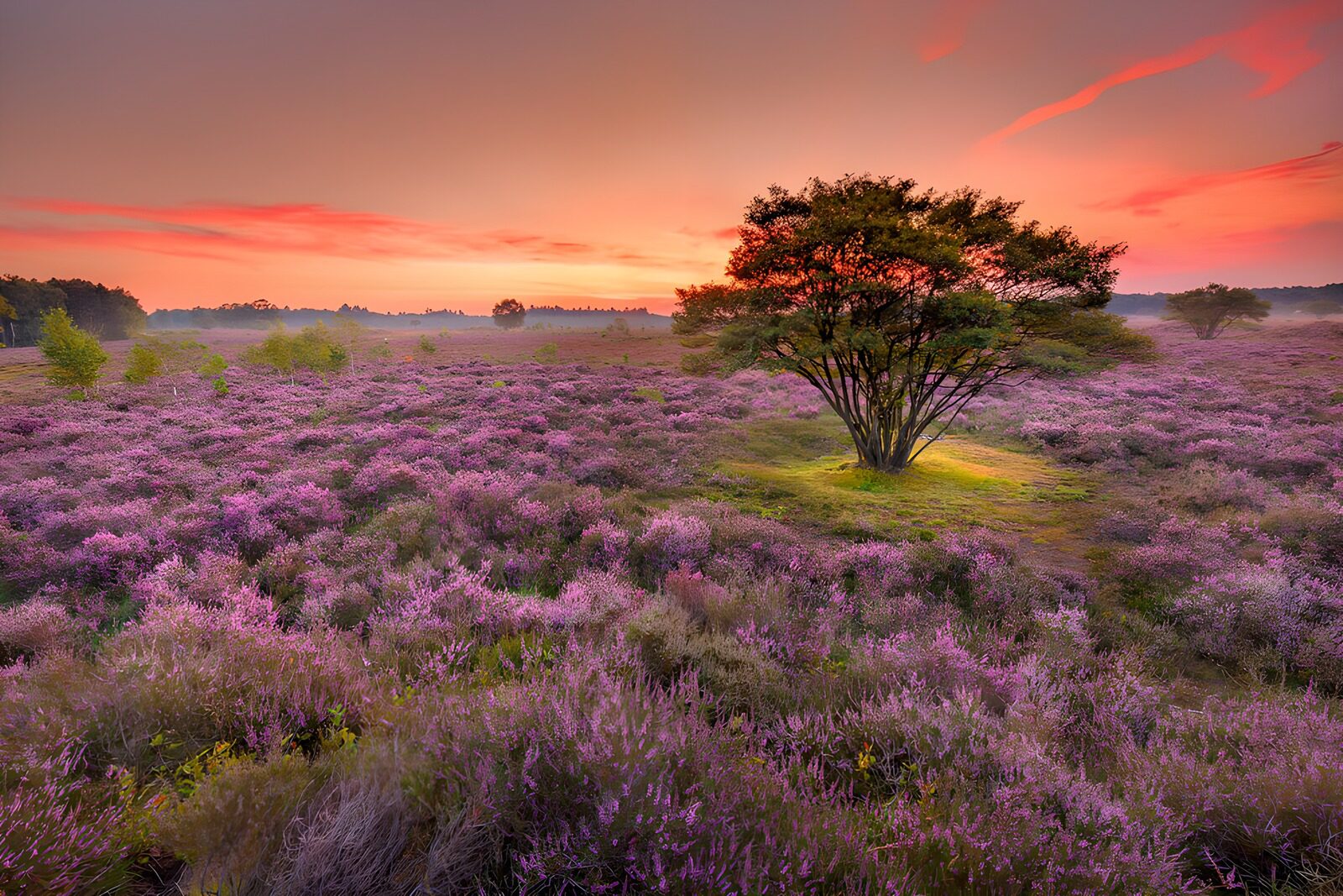 OCCOM5592848: Serene Heather Field at Sunrise