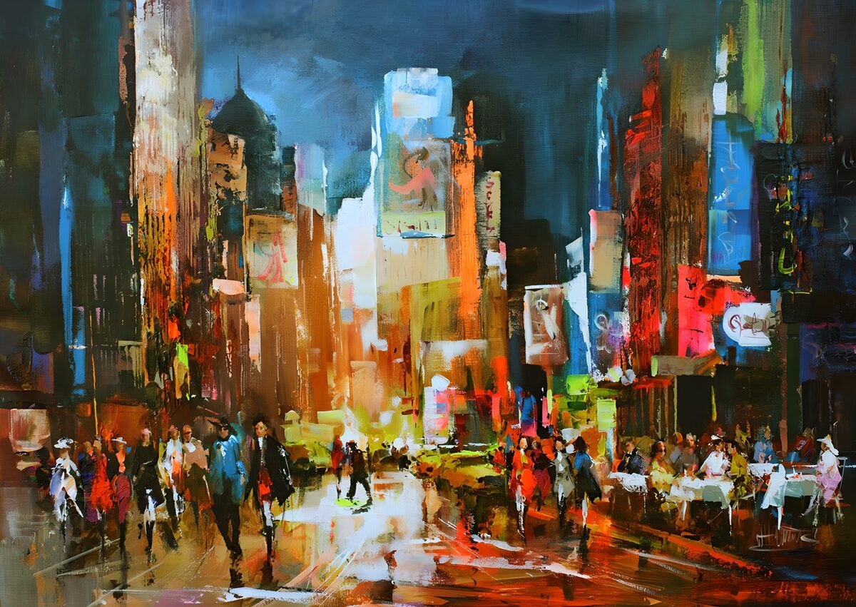 Vibrant City Nightscape