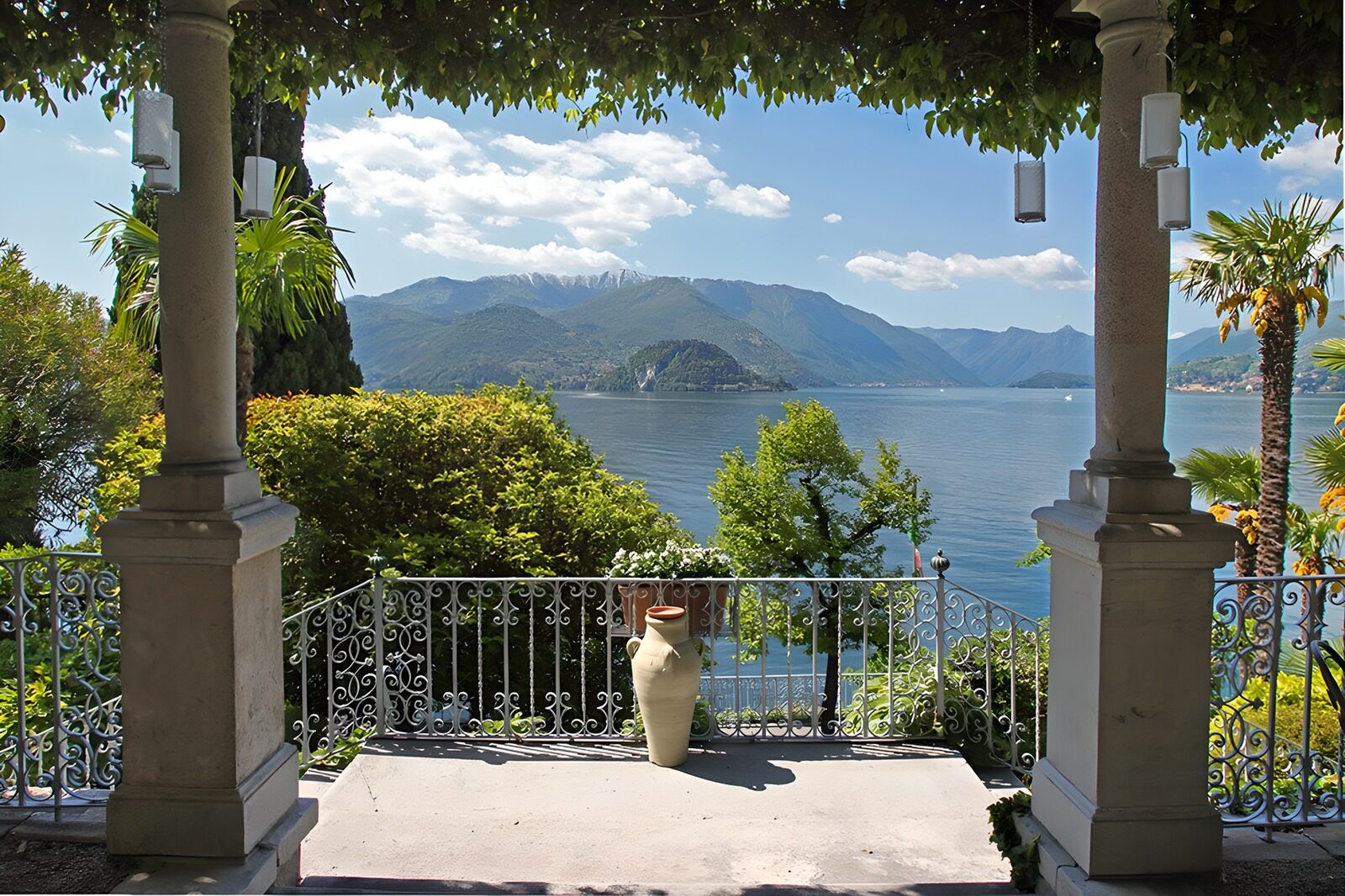 OCCOM4666214: Serene Lake View from a Garden Terrace