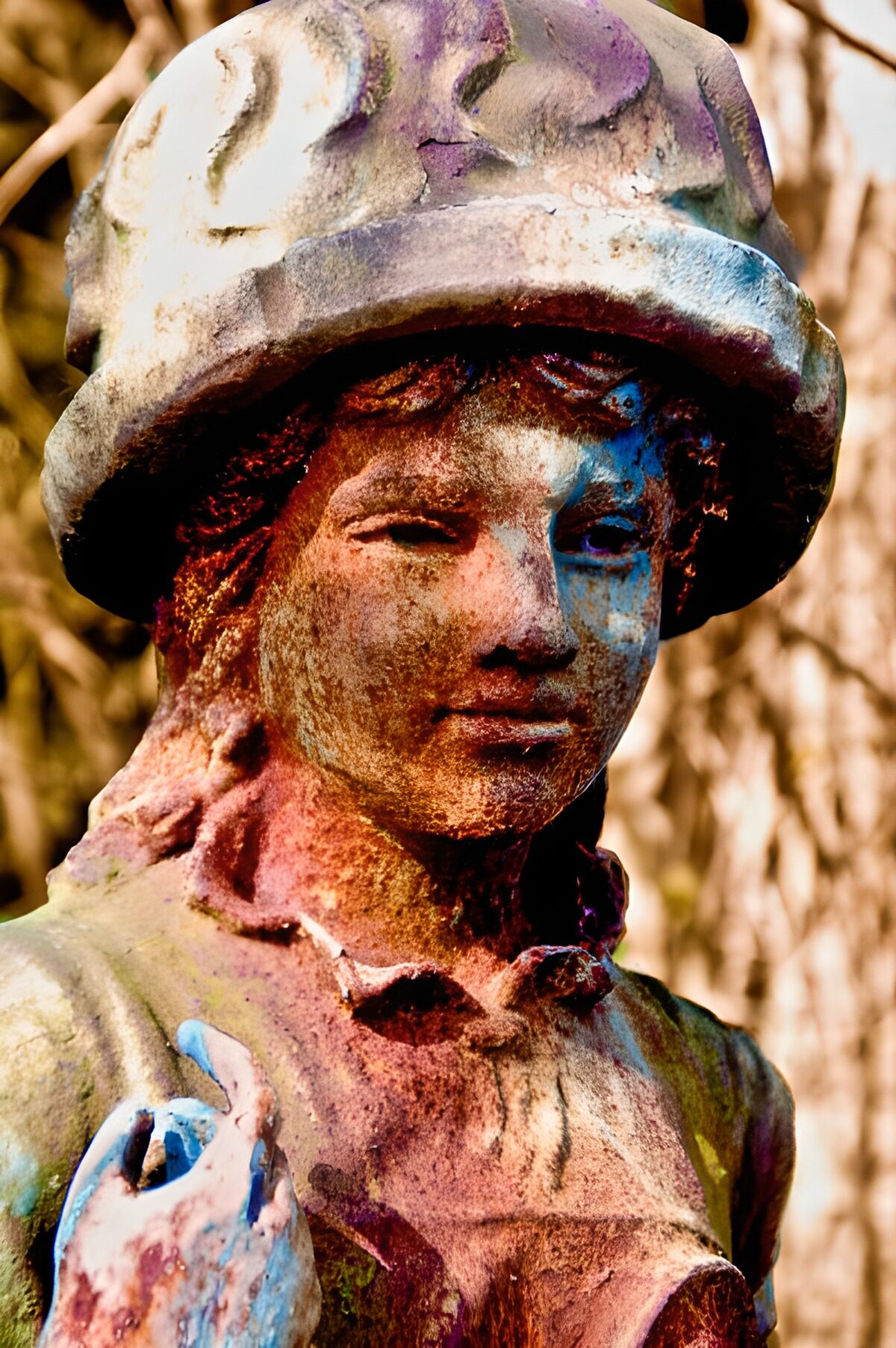OCCOM8560551: Weathered Garden Statue