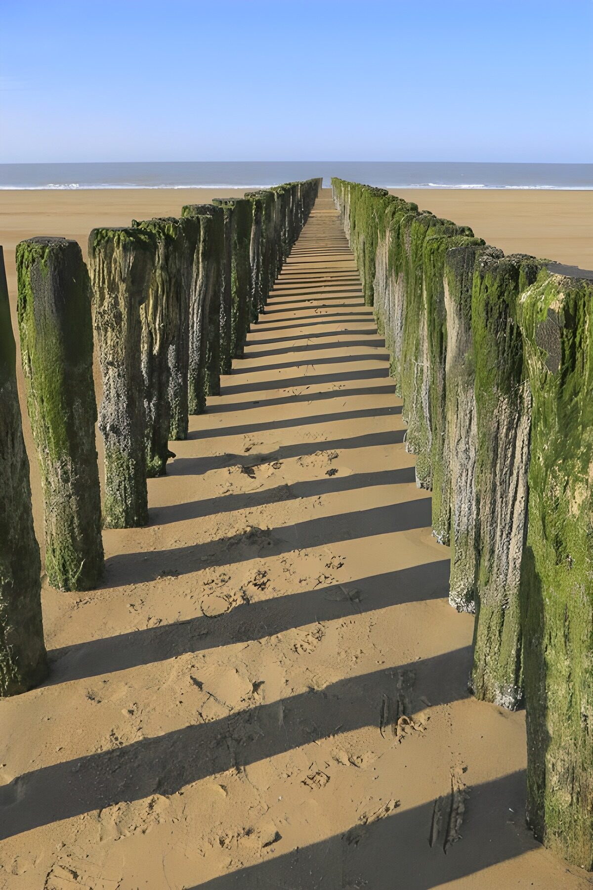 Coastal Pillars at Sunset