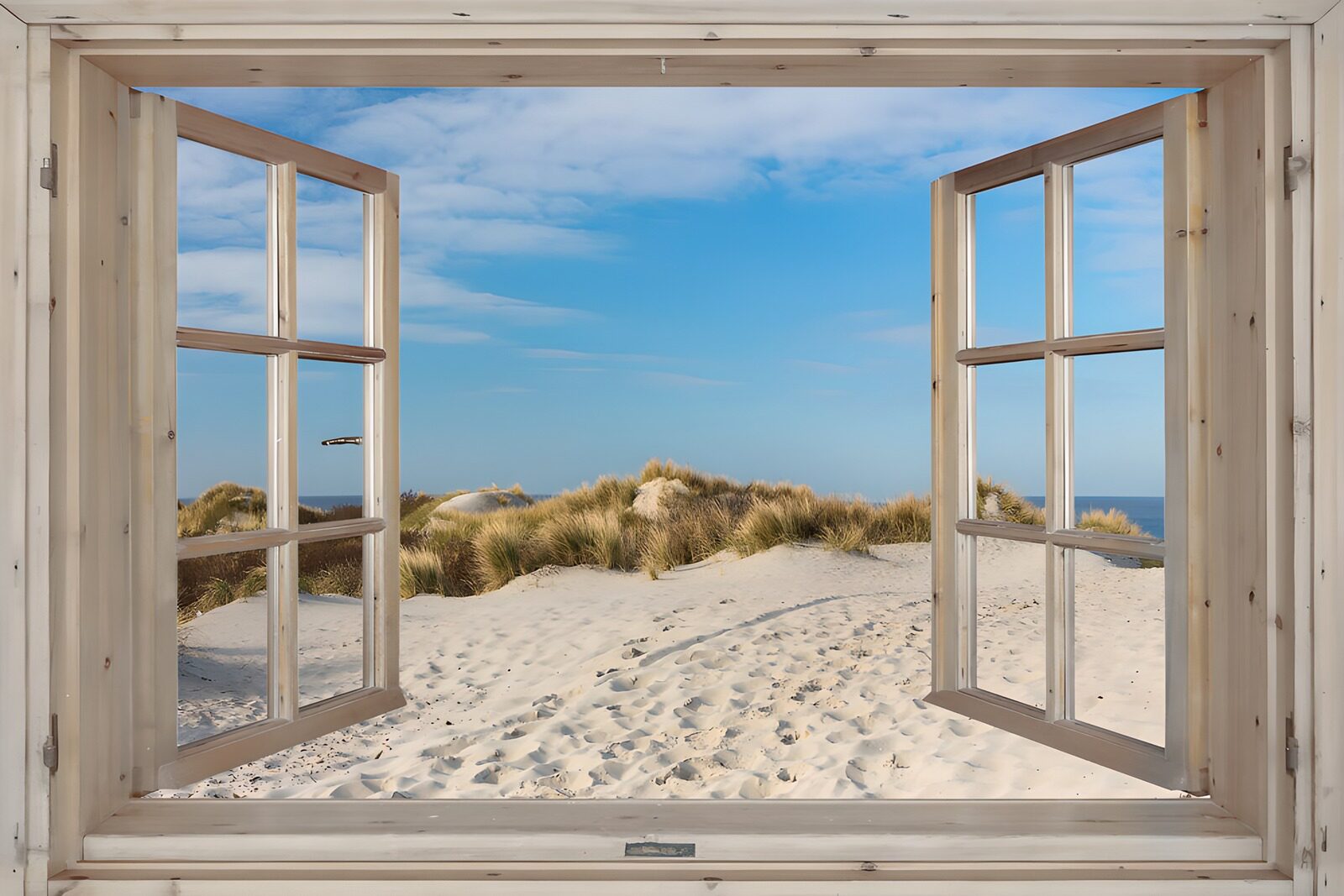 OCCOM3364074: Beach View Through a Window